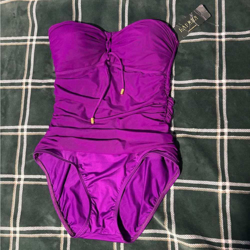 Ralph Lauren One Piece Swimsuit. Size 8
